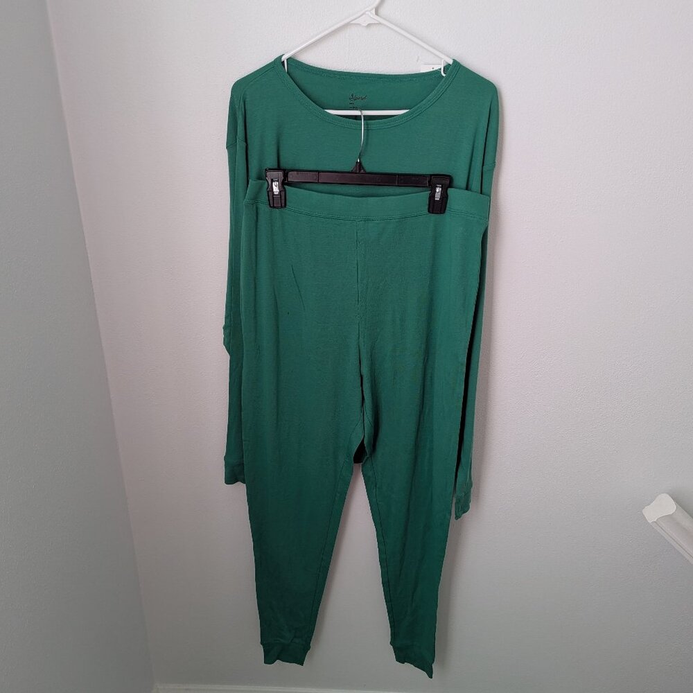 NWT Leveret Men's Two Piece Kelly Green Lounge Set, XXL